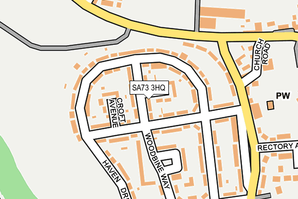 SA73 3HQ map - OS OpenMap – Local (Ordnance Survey)