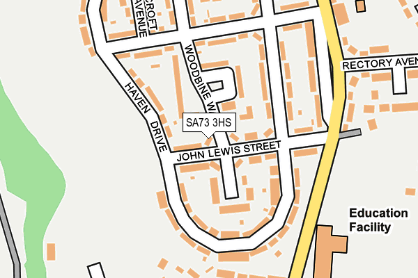 SA73 3HS map - OS OpenMap – Local (Ordnance Survey)