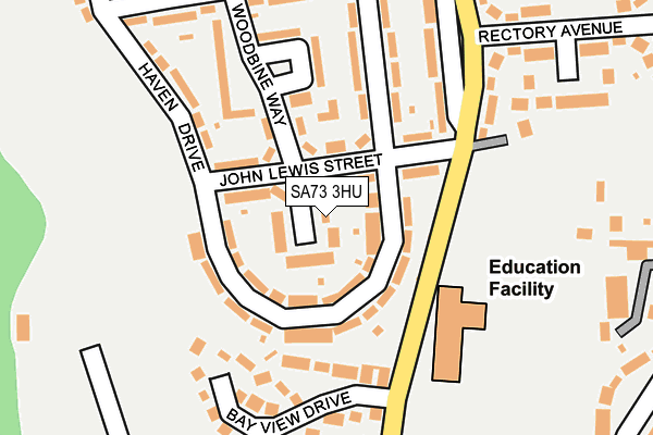 SA73 3HU map - OS OpenMap – Local (Ordnance Survey)