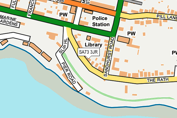 SA73 3JR map - OS OpenMap – Local (Ordnance Survey)