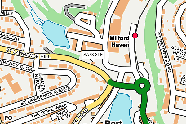 SA73 3LF map - OS OpenMap – Local (Ordnance Survey)