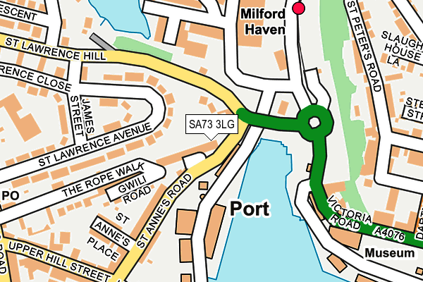 SA73 3LG map - OS OpenMap – Local (Ordnance Survey)