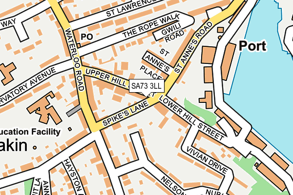 SA73 3LL map - OS OpenMap – Local (Ordnance Survey)