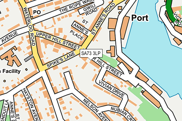 SA73 3LP map - OS OpenMap – Local (Ordnance Survey)