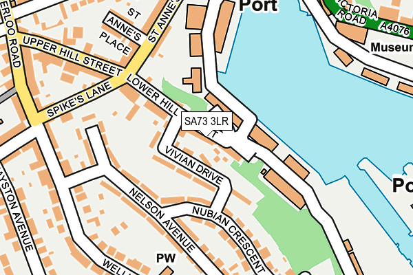 SA73 3LR map - OS OpenMap – Local (Ordnance Survey)