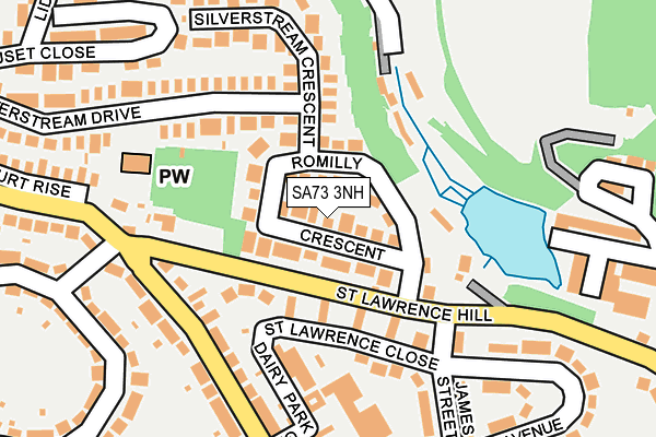 SA73 3NH map - OS OpenMap – Local (Ordnance Survey)