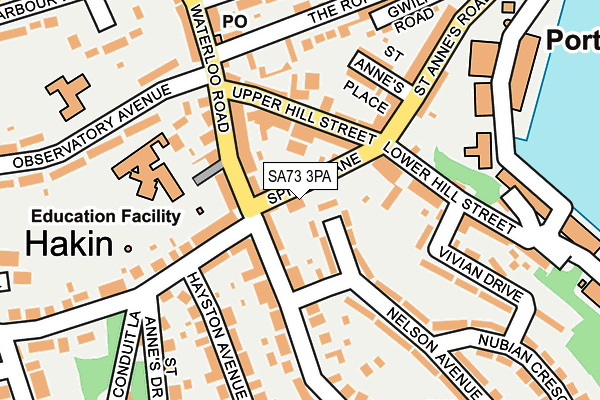 SA73 3PA map - OS OpenMap – Local (Ordnance Survey)