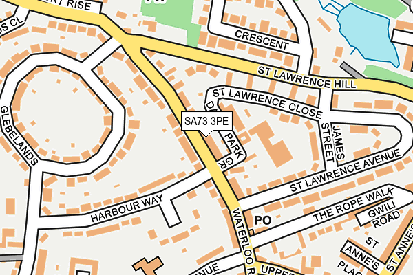 SA73 3PE map - OS OpenMap – Local (Ordnance Survey)