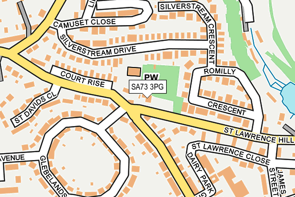 SA73 3PG map - OS OpenMap – Local (Ordnance Survey)