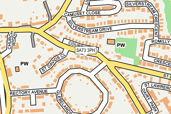 SA73 3PH map - OS OpenMap – Local (Ordnance Survey)