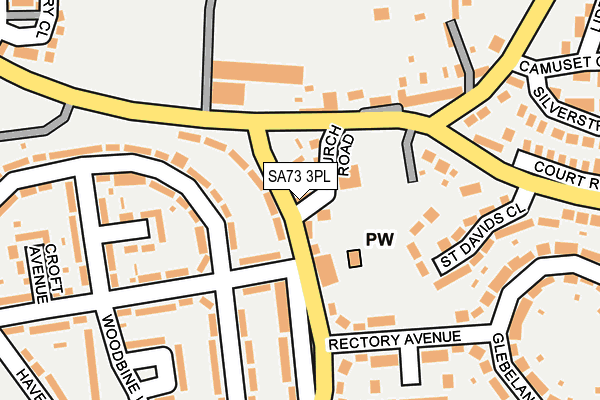 SA73 3PL map - OS OpenMap – Local (Ordnance Survey)