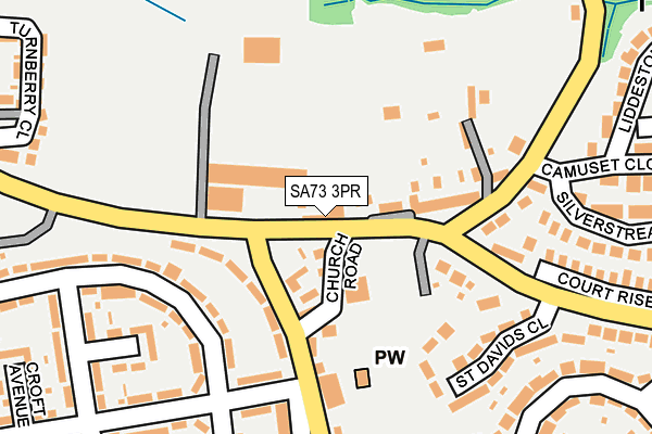 SA73 3PR map - OS OpenMap – Local (Ordnance Survey)