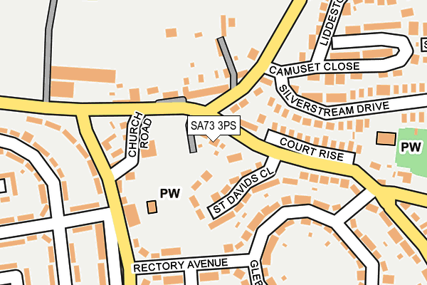 SA73 3PS map - OS OpenMap – Local (Ordnance Survey)