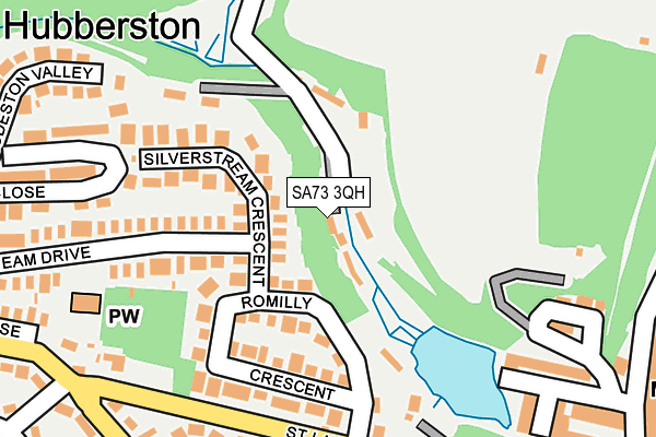 SA73 3QH map - OS OpenMap – Local (Ordnance Survey)