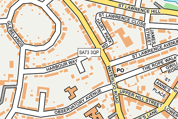 SA73 3QP map - OS OpenMap – Local (Ordnance Survey)