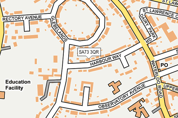 SA73 3QR map - OS OpenMap – Local (Ordnance Survey)