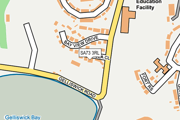 SA73 3RL map - OS OpenMap – Local (Ordnance Survey)