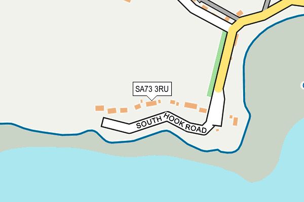 SA73 3RU map - OS OpenMap – Local (Ordnance Survey)