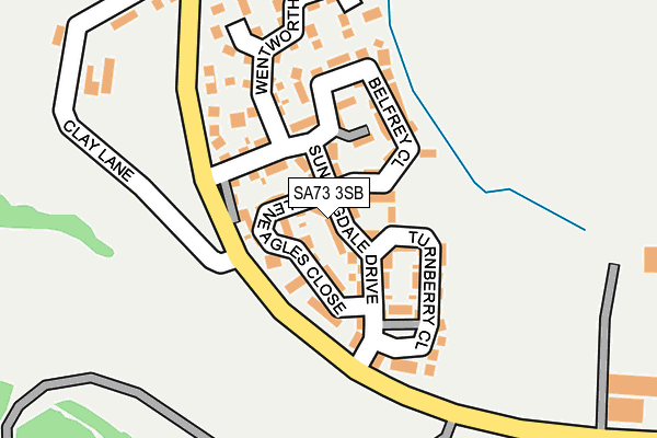 SA73 3SB map - OS OpenMap – Local (Ordnance Survey)