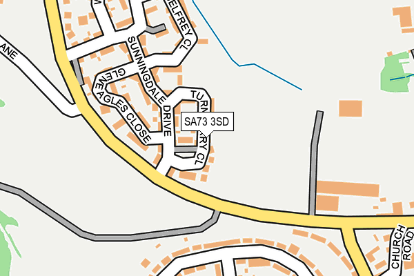 SA73 3SD map - OS OpenMap – Local (Ordnance Survey)