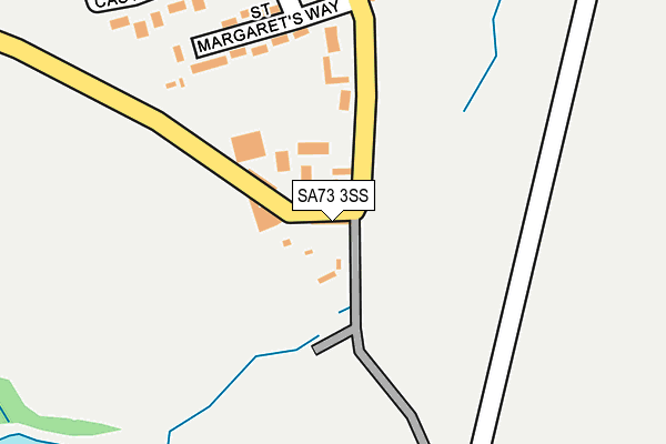 SA73 3SS map - OS OpenMap – Local (Ordnance Survey)