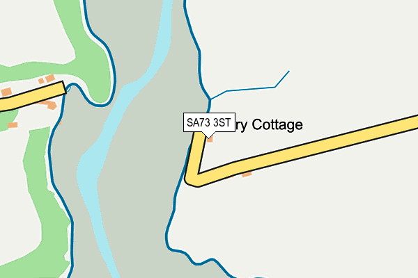 SA73 3ST map - OS OpenMap – Local (Ordnance Survey)