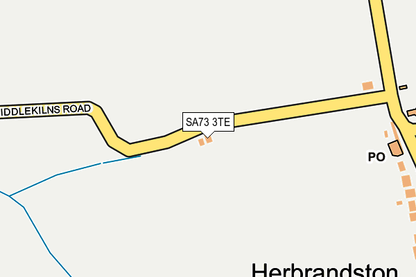 SA73 3TE map - OS OpenMap – Local (Ordnance Survey)