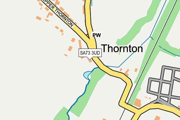 SA73 3UD map - OS OpenMap – Local (Ordnance Survey)
