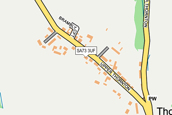 SA73 3UF map - OS OpenMap – Local (Ordnance Survey)