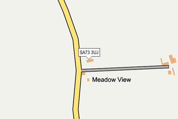 SA73 3UJ map - OS OpenMap – Local (Ordnance Survey)