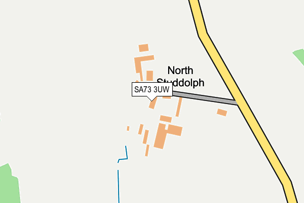 SA73 3UW map - OS OpenMap – Local (Ordnance Survey)