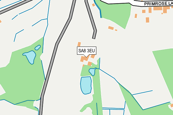 SA8 3EU map - OS OpenMap – Local (Ordnance Survey)