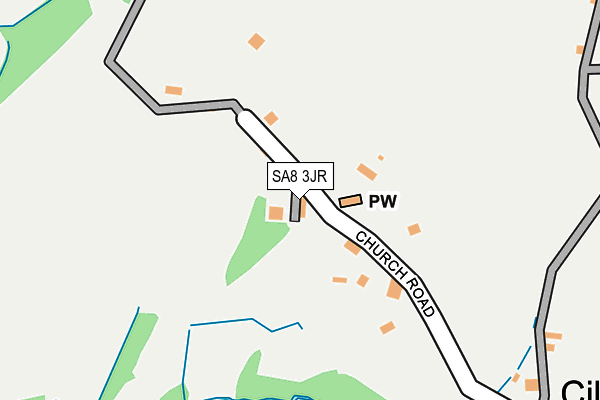 SA8 3JR map - OS OpenMap – Local (Ordnance Survey)