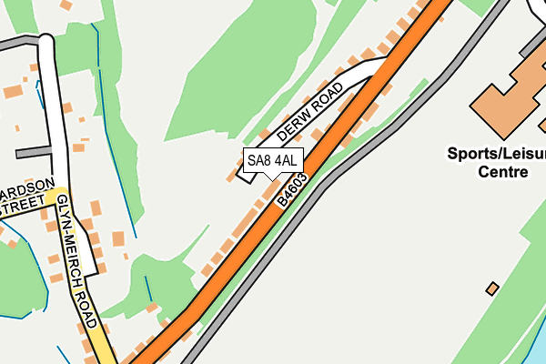 SA8 4AL map - OS OpenMap – Local (Ordnance Survey)