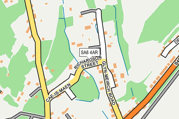 SA8 4AR map - OS OpenMap – Local (Ordnance Survey)