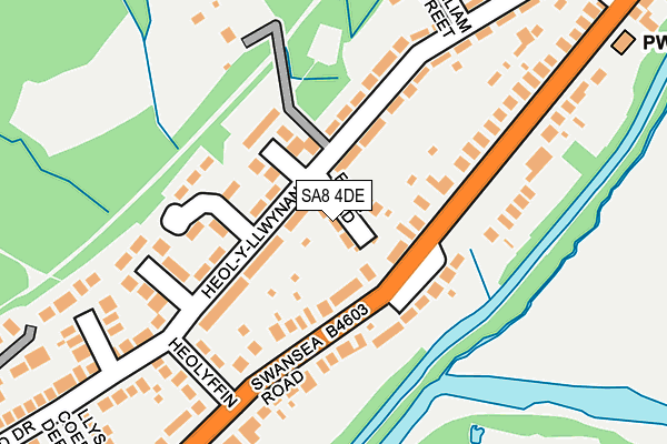 SA8 4DE map - OS OpenMap – Local (Ordnance Survey)