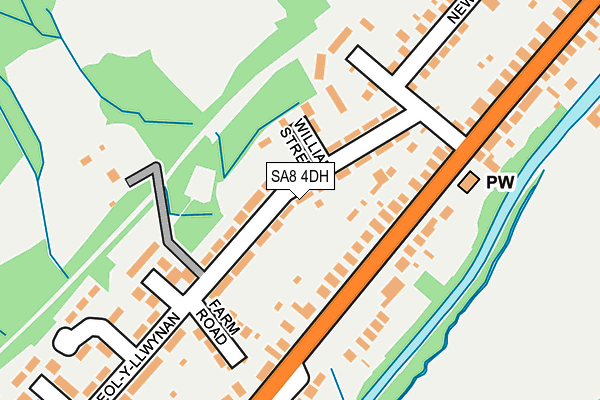 SA8 4DH map - OS OpenMap – Local (Ordnance Survey)