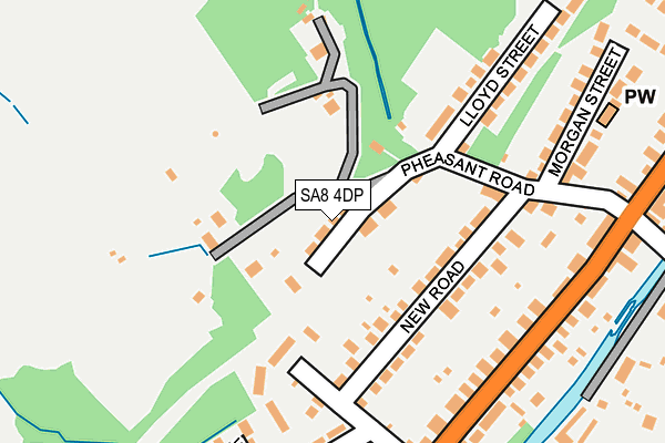 SA8 4DP map - OS OpenMap – Local (Ordnance Survey)