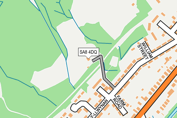 SA8 4DQ map - OS OpenMap – Local (Ordnance Survey)