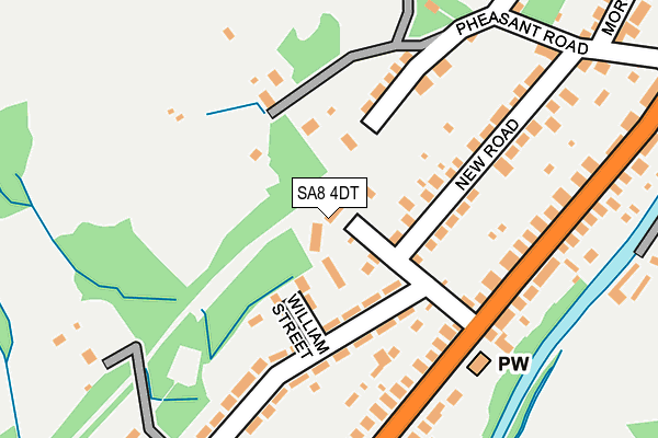 SA8 4DT map - OS OpenMap – Local (Ordnance Survey)