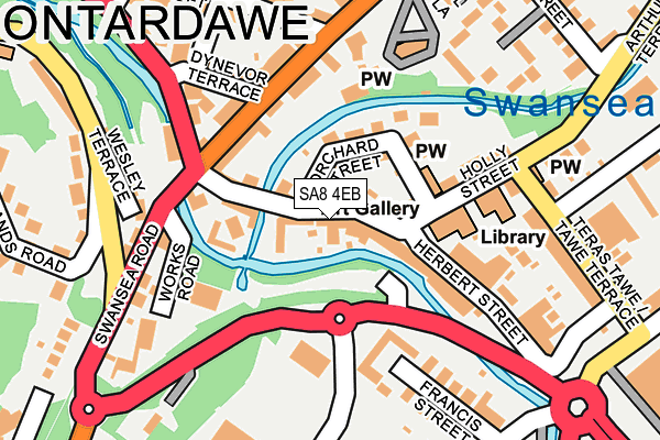 Map of CARDAMON SWANSEA LIMITED at local scale