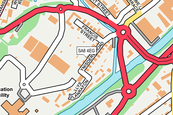 SA8 4EG map - OS OpenMap – Local (Ordnance Survey)