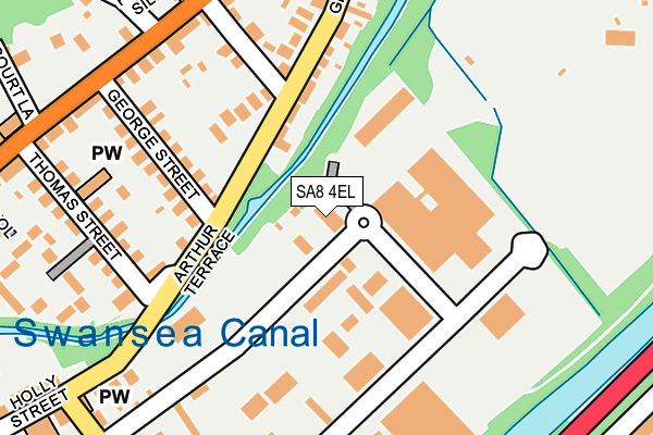 SA8 4EL map - OS OpenMap – Local (Ordnance Survey)