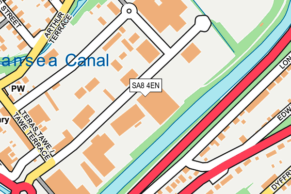 SA8 4EN map - OS OpenMap – Local (Ordnance Survey)