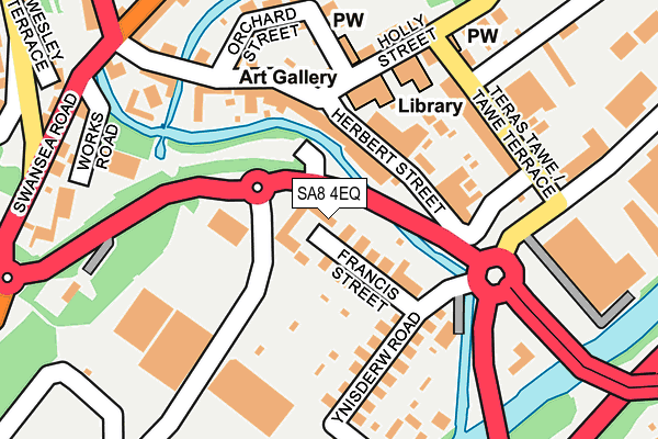 SA8 4EQ map - OS OpenMap – Local (Ordnance Survey)