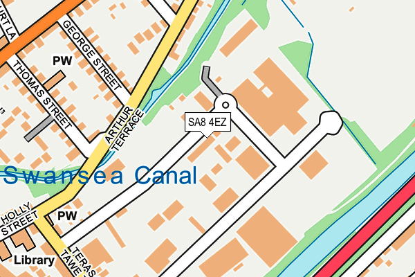 SA8 4EZ map - OS OpenMap – Local (Ordnance Survey)