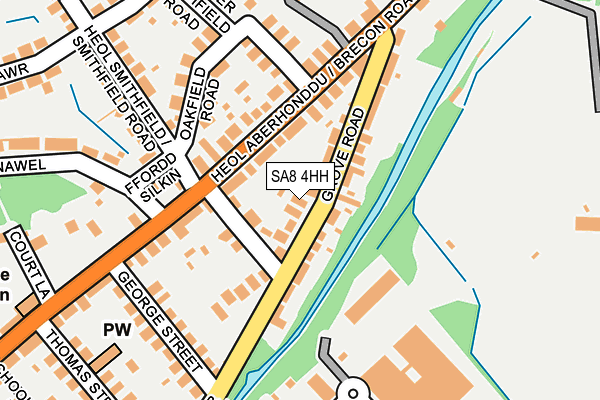 SA8 4HH map - OS OpenMap – Local (Ordnance Survey)