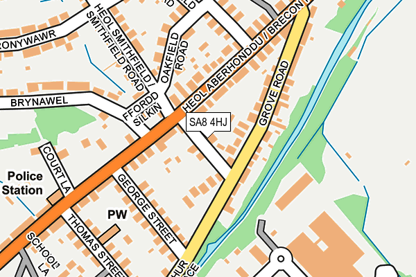 SA8 4HJ map - OS OpenMap – Local (Ordnance Survey)