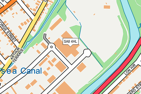 SA8 4HL map - OS OpenMap – Local (Ordnance Survey)