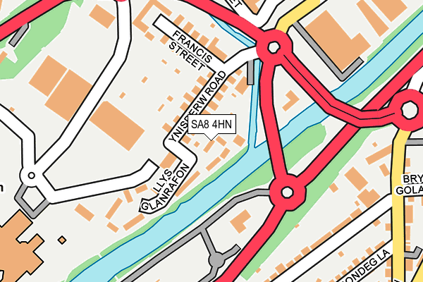 SA8 4HN map - OS OpenMap – Local (Ordnance Survey)